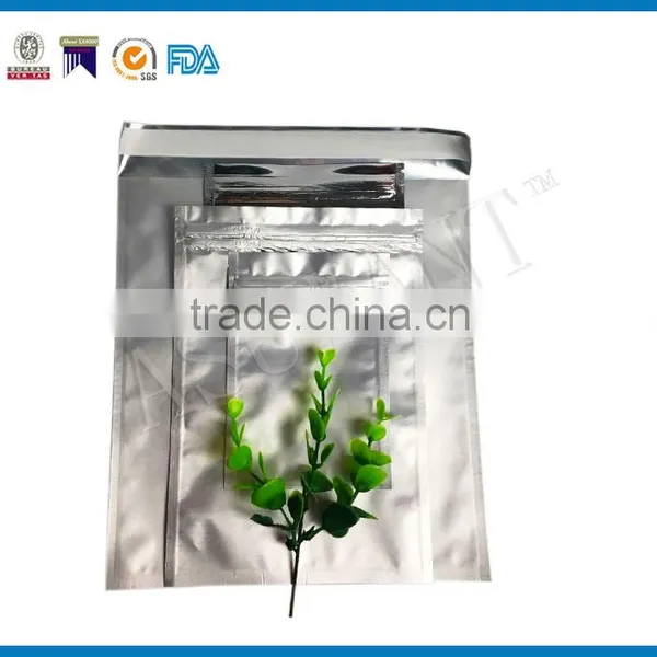 Aluminium Foil Bag One Side Clear One Side Foil Pouch With Zipper photo-2