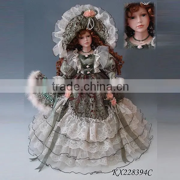 22inch Victoria Porcelain Umbrella Dolls Fairy Porcelain Doll Christmas Porcelain Dolls