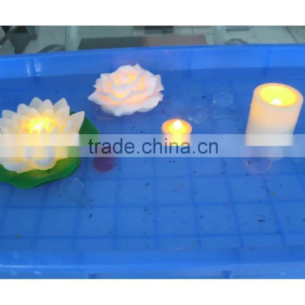 4x8 Inch Yellow Flickering Big Pillar Outdoor Battery Led Candle photo-5
