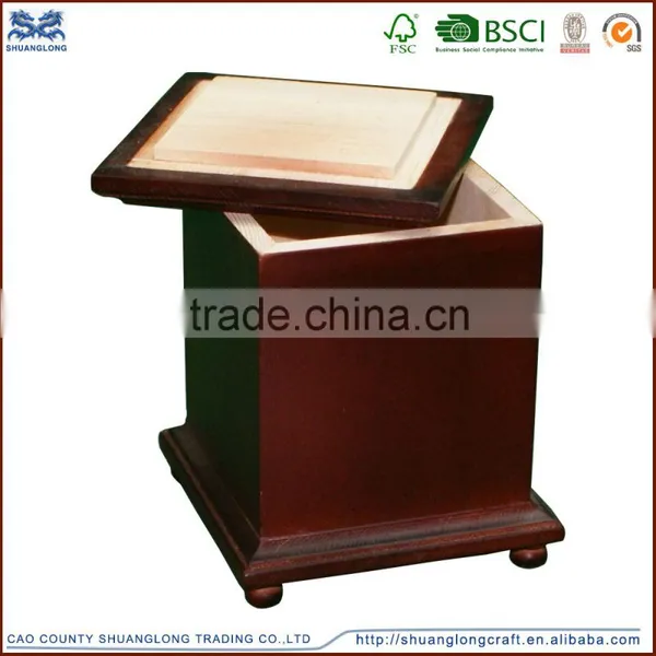 Made in China Customized Coffins and Casket, Wooden Urn for Ashes Quality Choice