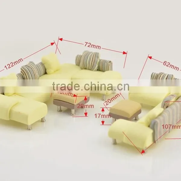Model Sofa in Plastic, Architecture Model Scale Sofa, Sofa for Scenery Display photo-4