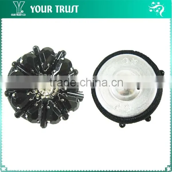 4MM Clear Rhinestone Rhodium Cup 2MM White Pearl Shank Cover Button photo-6