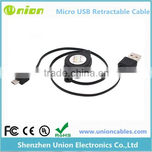 USB 2.0 to Micro USB Retractable Cable Data Sync Charge