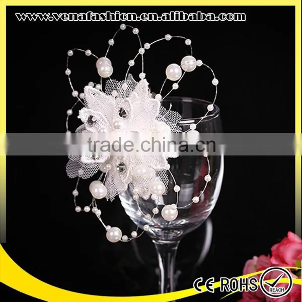 White Flower Ladies Fancy Elite Hair Clips for Haidresser photo-2