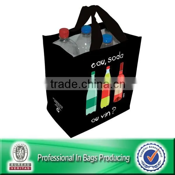 100% Recycled Non Woven 6 Bottle Shopping Bag photo-4