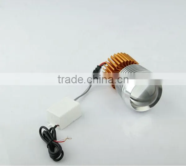 Auto Parts 10w Led Motorcycle Headlight Driving /flashlight With Blue Silver Housing photo-5