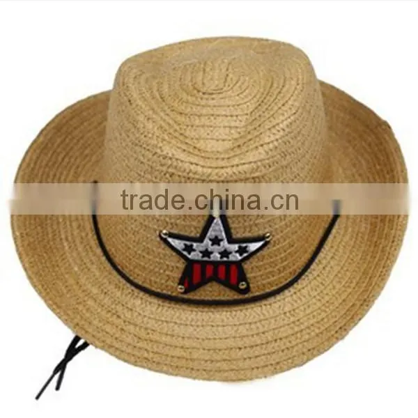 Fashion Style High Quality Straw Wholesale Kids Cowboy Hats Quality Choice photo-2