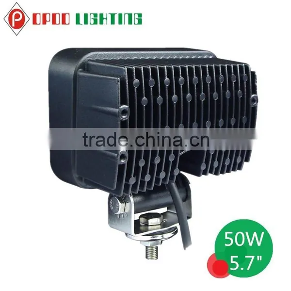 Cheap Price 5.7" Rectangle 50W Led Work Light, Offroad Truck 50W Led Work Light photo-3