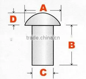 Round Head Steel Solid Rivet