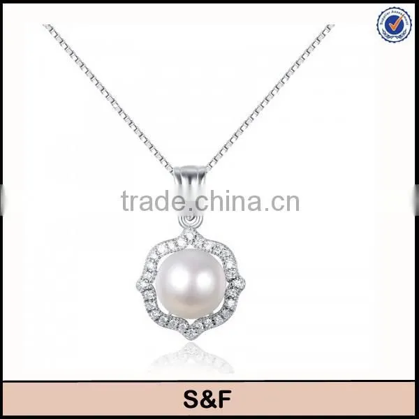 2015 New Design Freshwater Pearl Jewelry Set Jewelry in Silver photo-2
