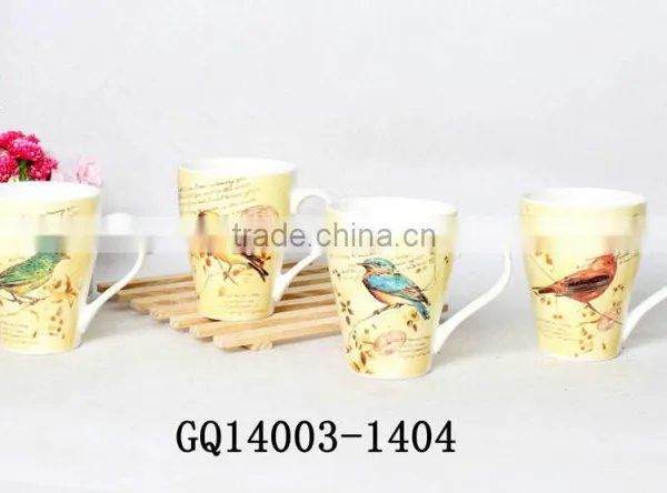 2015 New 11oz Bone China Mugs Coffee Mug With Bird Design Cute for Chirdren photo-4