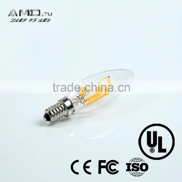 C35 Candle Led Filament Bulb Vintage Decorative 4W E14 Dimmable Led Lamp photo-5
