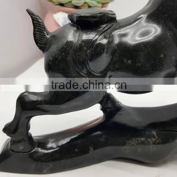 Obsidian Sheep Figurine Chinese Zodiac Animal Carvings photo-4