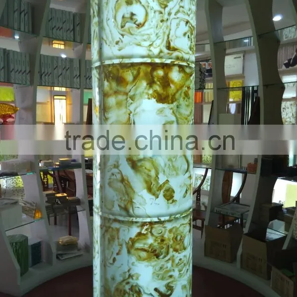 Natural River Stone Pebble Resin Stone for Decorative Column Designs photo-4