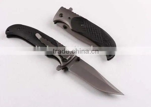 OEM Black G10 Handle 440 Folding Camping Knife photo-2