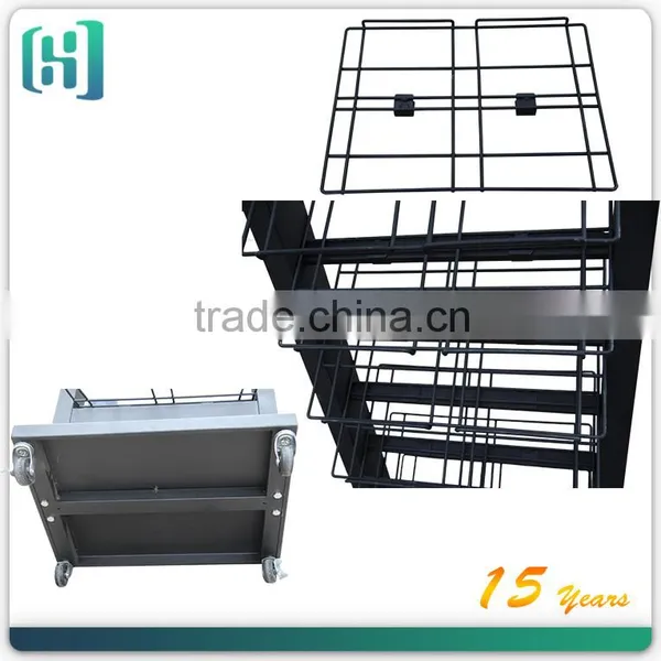 Metal Wholesale Floor Ceramic Tiles Glass Price Display Stand HSX-S0029 photo-5