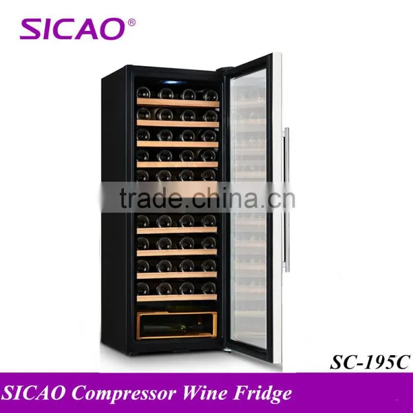126L 46 Bottles Single Zone Glass Wine Cooler photo-4