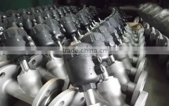 2 Way Full Stainless Steel Angle Seat Valve With Pneumatic Actuator photo-5