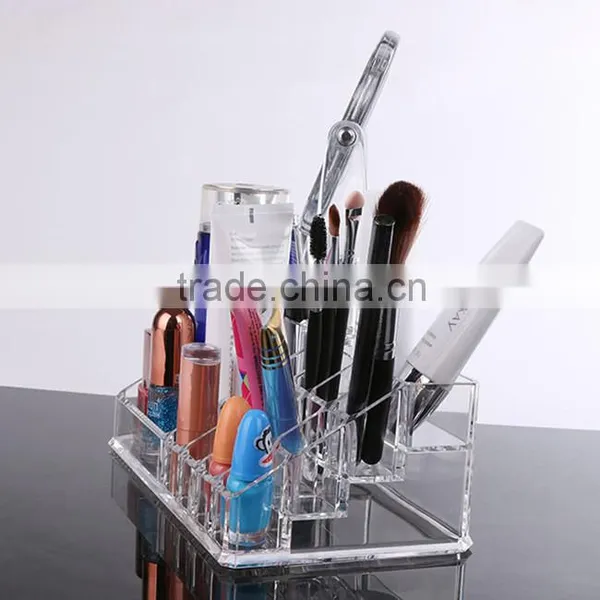 Lucite Cosmetic Storage Acrylic Organizer With Two-sided Mirror photo-3