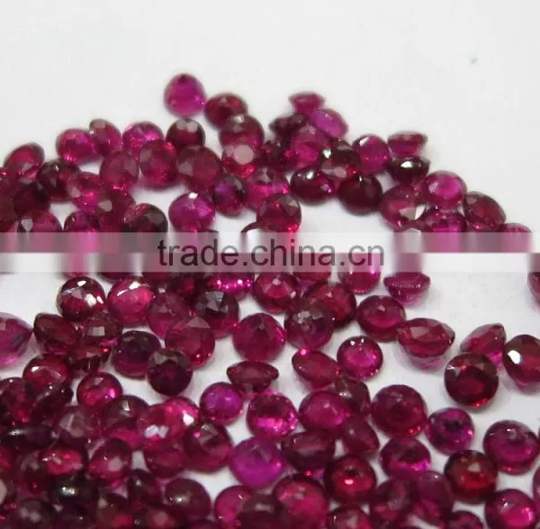3-3.5mm Natural Loose Burmese Red Ruby Lot Cut Fine Color photo-3