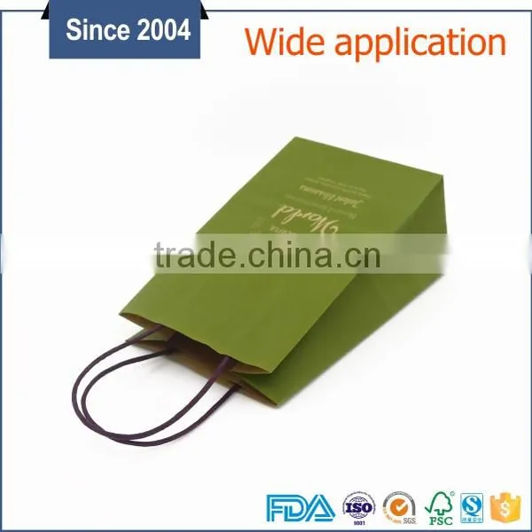 High Quality Small Hand-made Kraft Gift Paper Bag photo-5