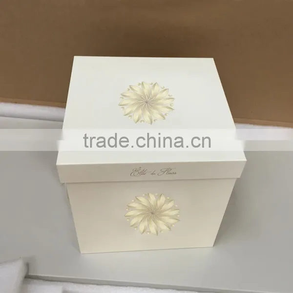 High End Round Luxury Cardboard Flower Box photo-3
