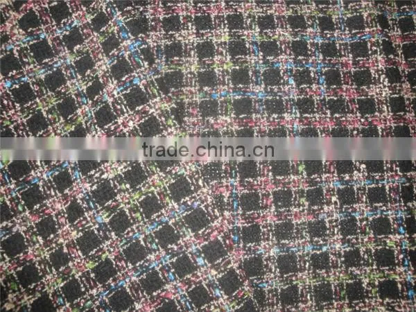 Chemical Faber Plaid Wool Fabric for Coats China Manufactor