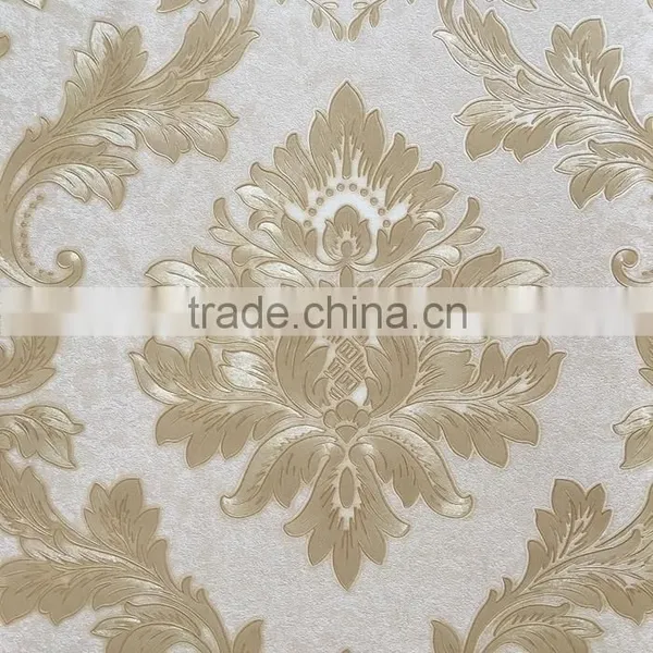 Classical Design Vinyl Flooring Deep Embossed Flower Making Wallpaper for House photo-3