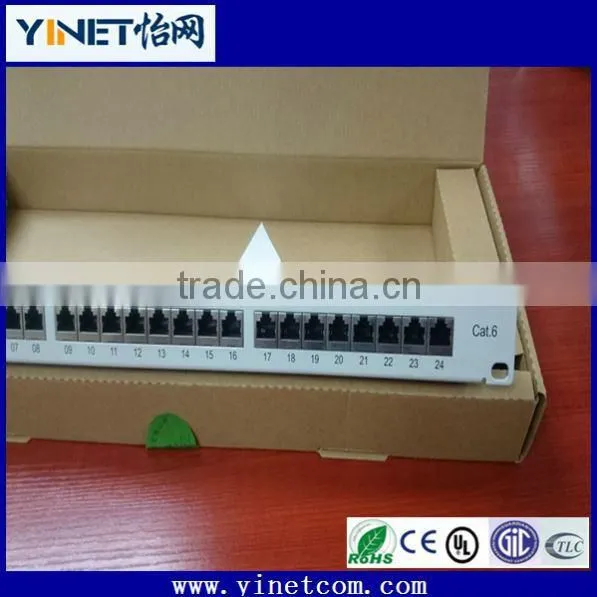 Hot Sale High Quality FTP Cat6 Patch Panel, 24Ports RJ45 Shielded Patch Panel photo-3