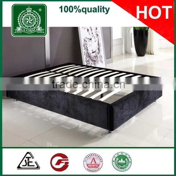 L9330 Hot Selling No Headboard All Colors KD Packing Simple Hotel Bedstead/slatted Bed Box