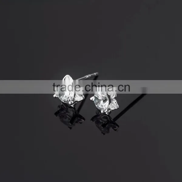 Fashion Jewelry Wholesale 925 Sterling Silver AAAAA Cubic Zirconia Stud Earring photo-6