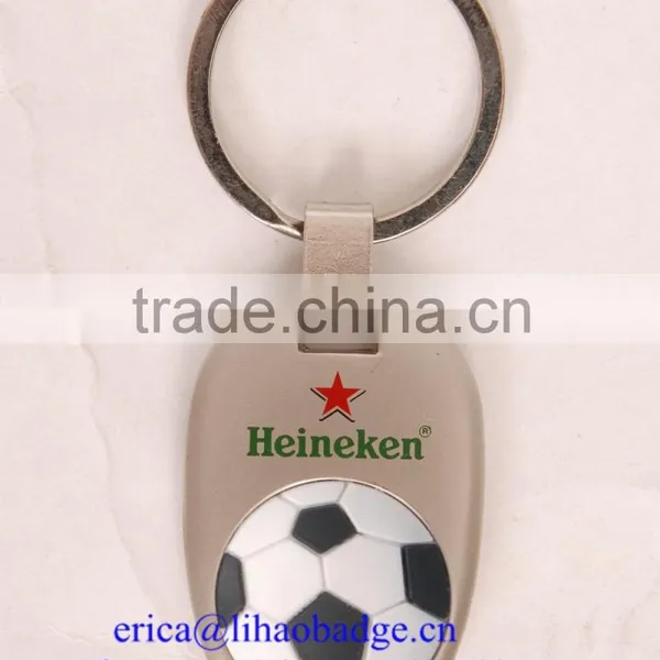 High Quality Custom Sliver Heart Shape Metal Key Chain photo-3