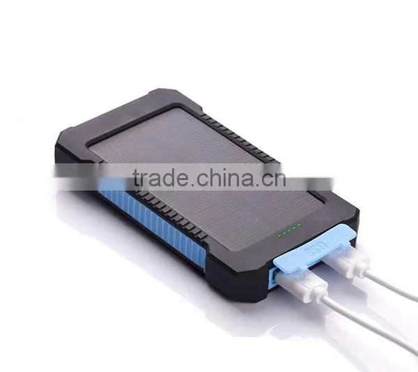 Waterproof 10000mah Mini Portable Solar Charger Cell Phone With Camping Light and Compass photo-4
