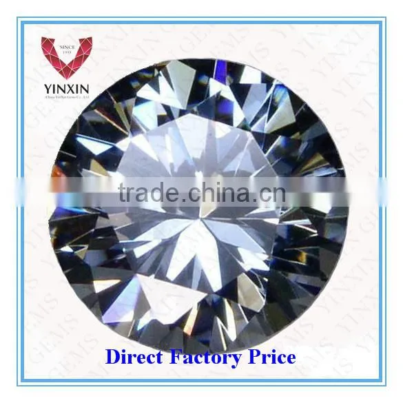 8.0mm White Color Round Cut Diamond Zirconia photo-2