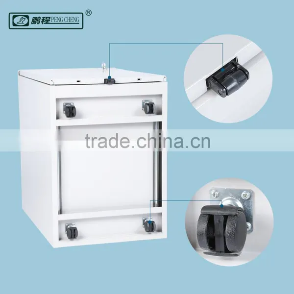 Auto-lock Function Light Gray3 Drawer Steel Mobile Cabinet photo-6