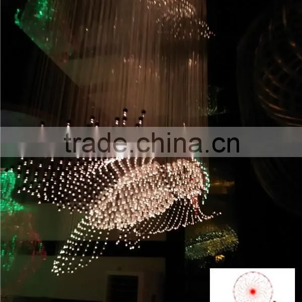 Fiber Optic Eagal Shape and Design Crystal Chandelier photo-4