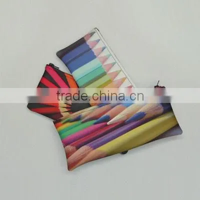 Waterproof Light Neoprene Zipper Custom Pencil Bag photo-4