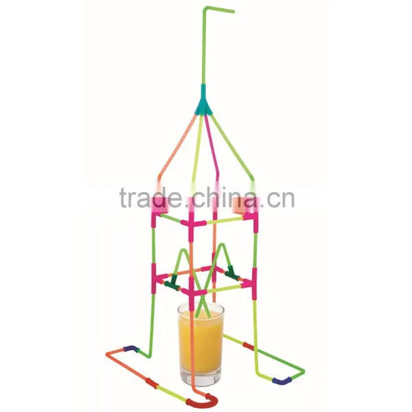 Hot Selling DIY Colorful Funny Magic Promotional Dispenser Plastic Drinking Straw photo-2