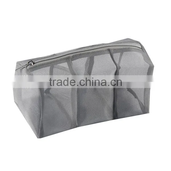 High Quality Compartment Mesh Bag Cosmetic Bag, Beauty Bag With Zipper photo-2