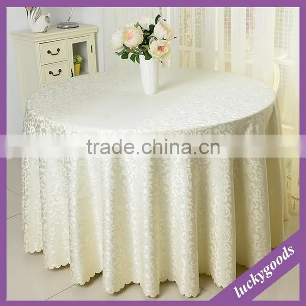 3.05m Persomized Polyester Champagne Table Cloth Wholesale photo-3