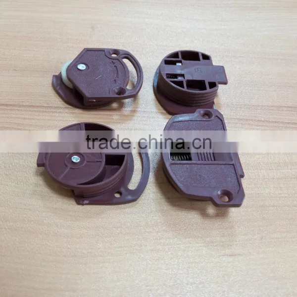 Plastic Wardrobe Sliding Door Hardware Fittings for Light Duty Wood Cabinet Door photo-4