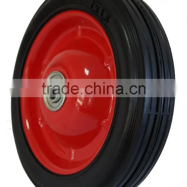 PU 10" METAL Puncture Proof Wheel Barrow Tyre Light Foam WITH 1" BORE/ball Bearing Steel Wheel photo-6
