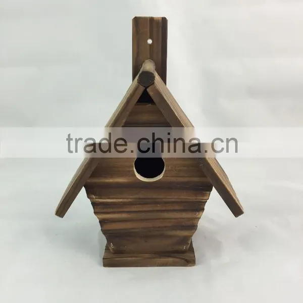 New Natural Usage Cheap Wholesale Antique New Unfinished Wooden Bird House Wholesale photo-3