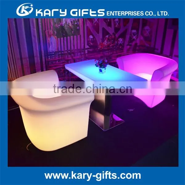 Illuminated Cafe Furniture Beauty Table Led photo-3