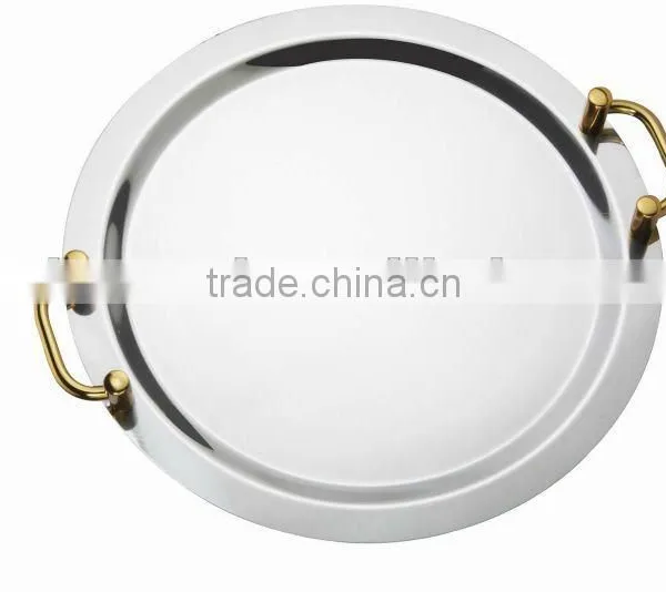 Round Shape Stainless Steel Serving Dish