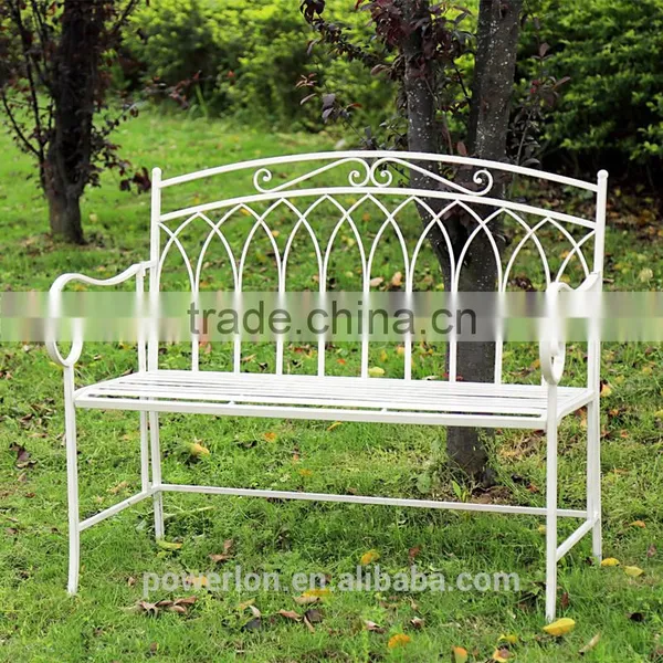 Wrought Iron Arm Chair Outdoor Garden Use Antique Vintage Style photo-2