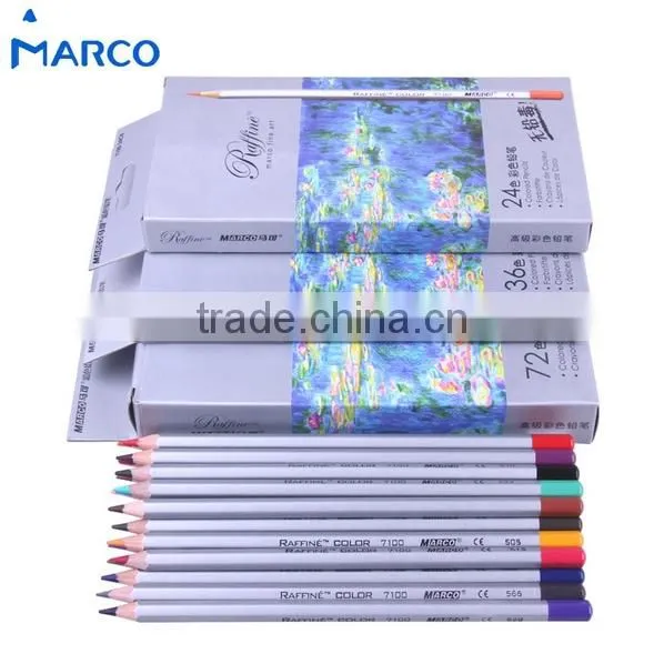 Factory Wholesale Marco High Grade 24 Color Professional Colored Pencil Set for Artist Sketch photo-2