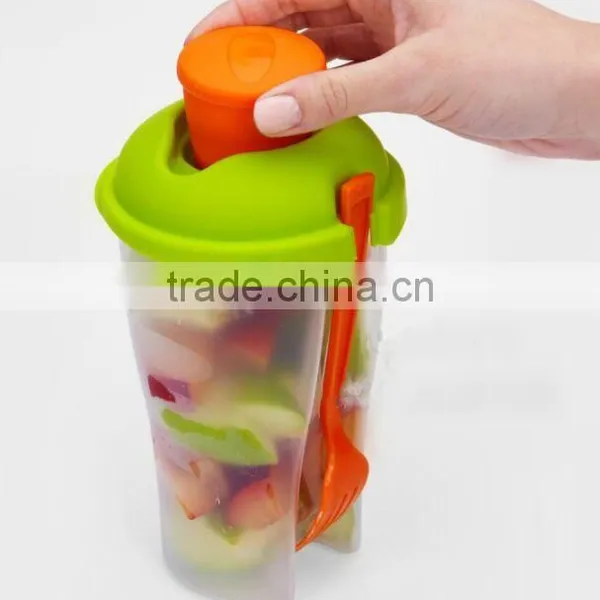 Fruit Salad Container Salad To Go Cup With Fork photo-4