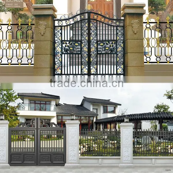 Garden Decoration Powder Coated Cast Aluminum Metal Garden Door Gate photo-3
