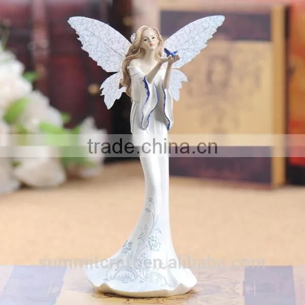 Pure White Resin Slim Fairy Figures photo-5